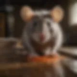 Illustration of a rat caught on a rat guard glue trap