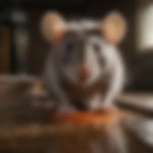 Illustration of a rat caught on a rat guard glue trap