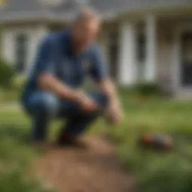 In-depth Consultation with Resident on Pest Management Reading, MA homeowner discussing pest control options