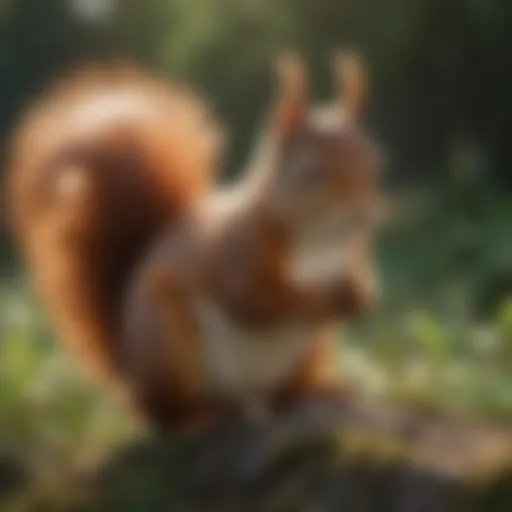 Red squirrel repellent plants in garden