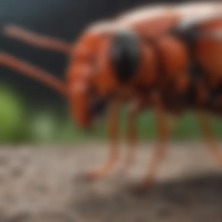 Red wasp control methods