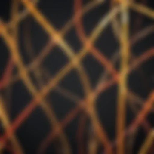 Reflective streamer catching sunlight