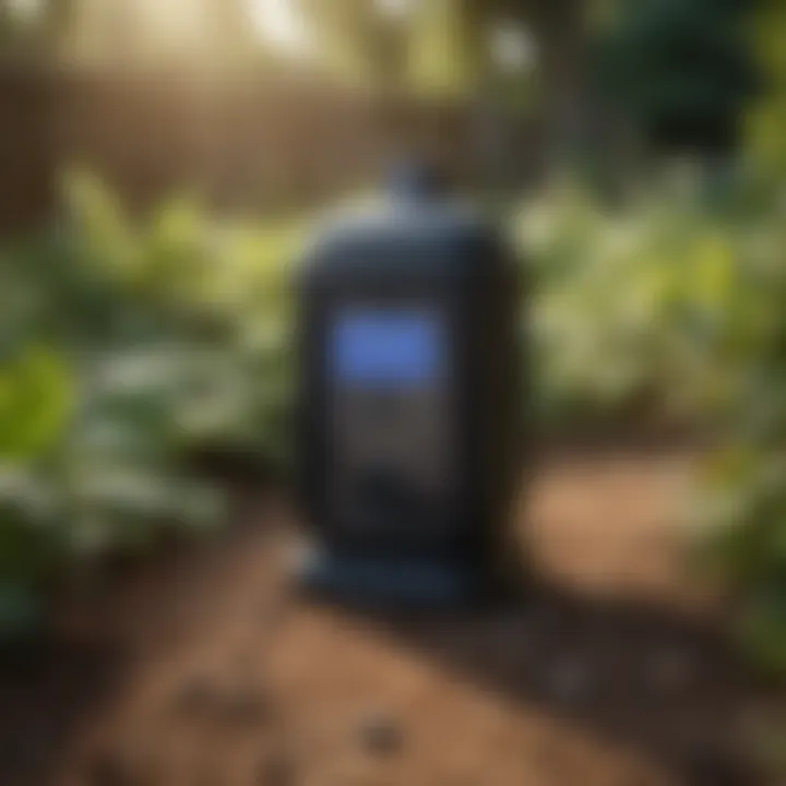 Ultrasonic Bat Repellent Device in Garden