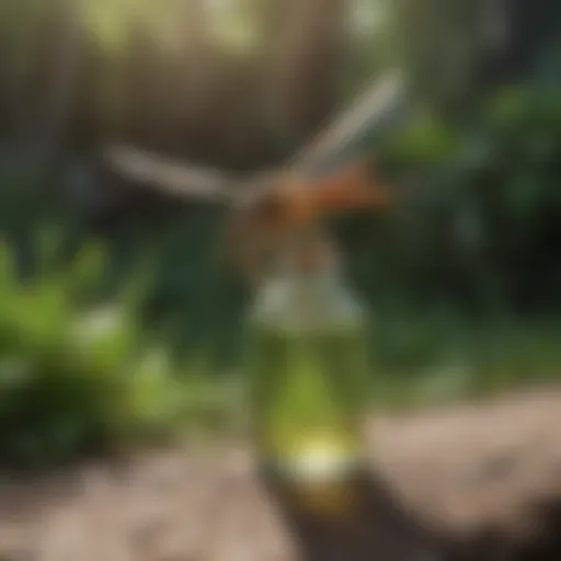 Mosquito repelled by citronella scent