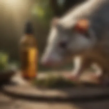 Essential oils for opossum repellent