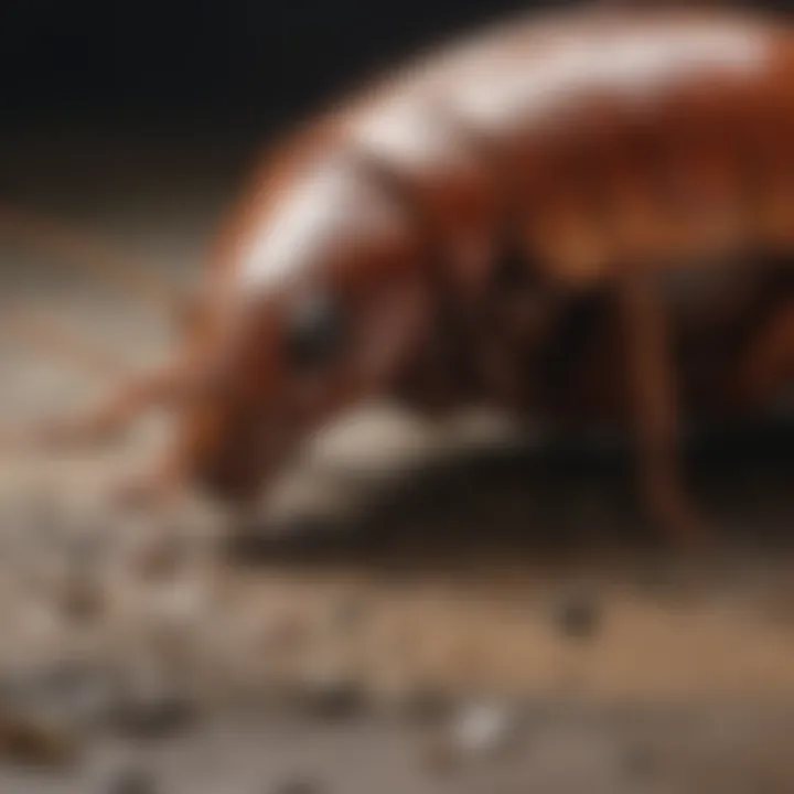 Common roach habitats in a household