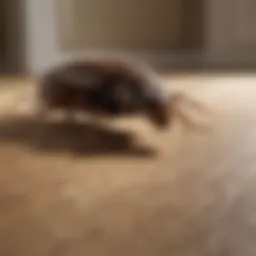 Roach crawling in a Georgia home
