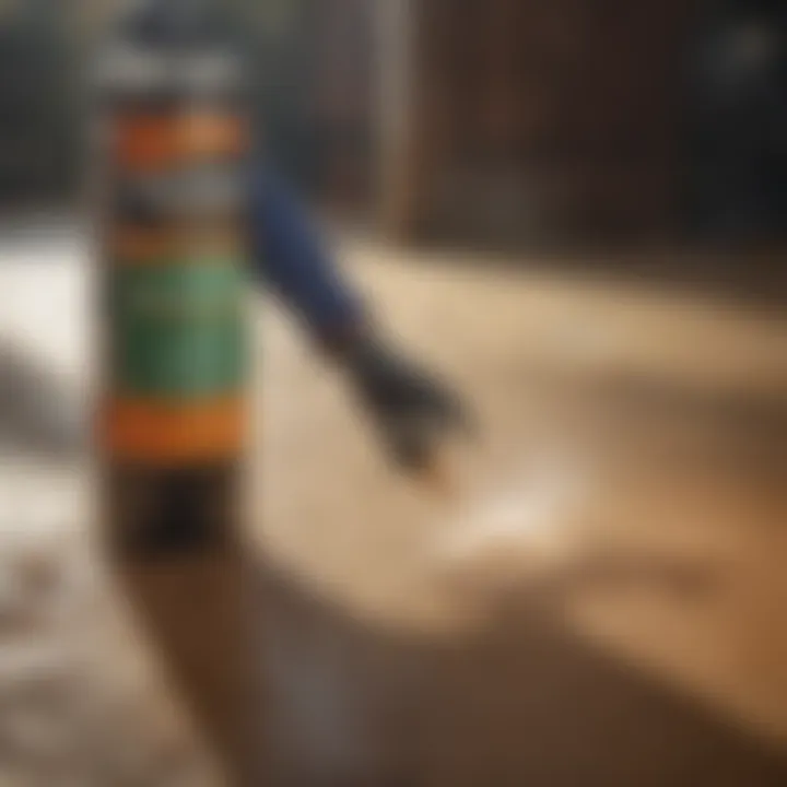 Roach repellent barrier illustration