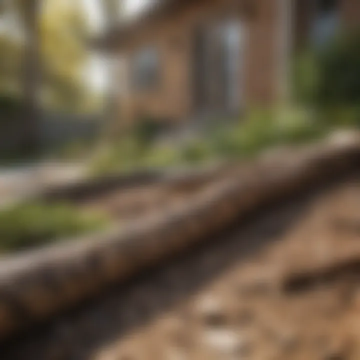 Rock and Mulch Barrier