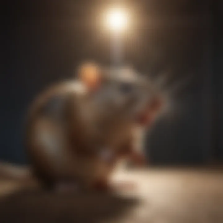 Brain activity of rodent exposed to strobe light