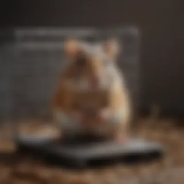 Humane Rodent Capture A close-up view of a humane trap with a captured rodent inside, highlighting its design.