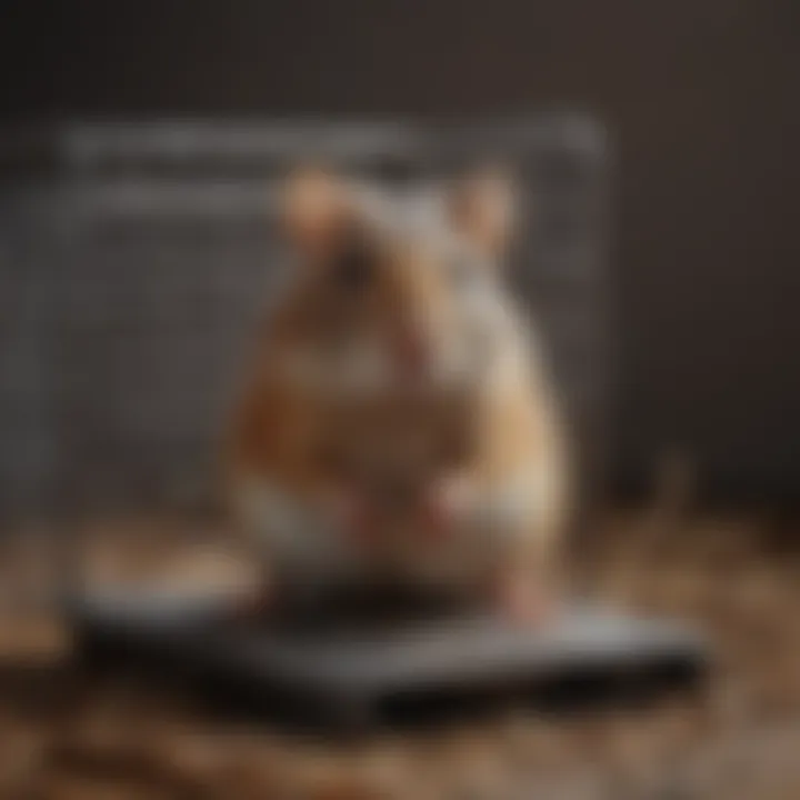 Humane Rodent Capture A close-up view of a humane trap with a captured rodent inside, highlighting its design.