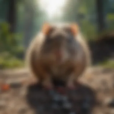 Rodent Poison Pellets in Nature