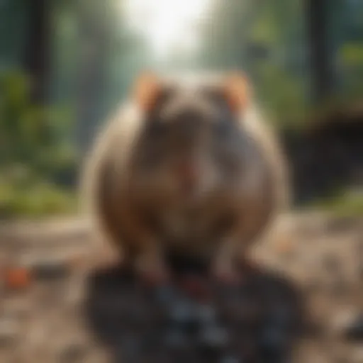 Rodent Poison Pellets in Nature