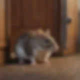 Door sweep features for rodent prevention
