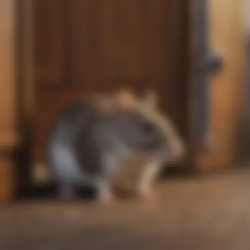 Door sweep features for rodent prevention