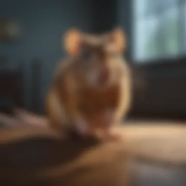 Rodent reaction to changing strobe light frequency