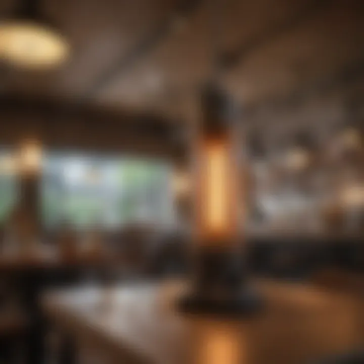 Modern Fly Zapper in Action A modern fly zapper installed in a restaurant setting.