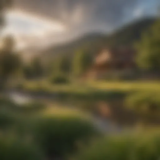 A serene landscape of Ruidoso, showcasing the natural beauty of the region