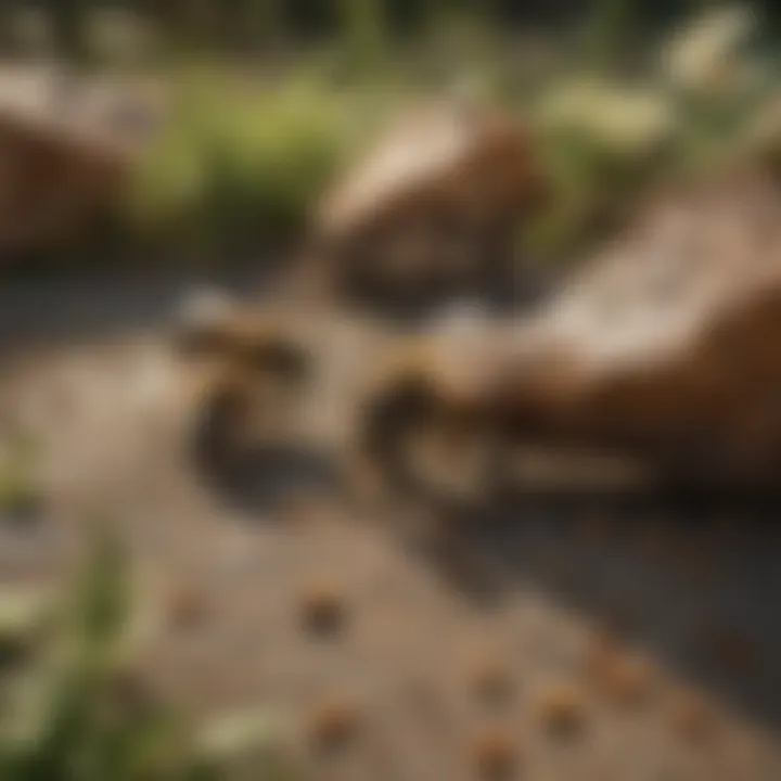 Safe Coexistence with Bees Illustration