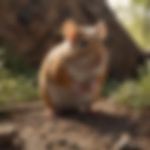 An array of eco-friendly rodent control methods displayed aesthetically