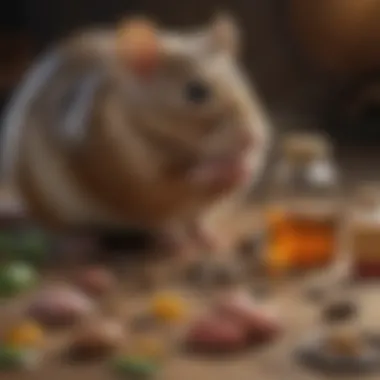 Types of Rodent Poisons and Safety Features Illustration depicting various types of rodent poisons with safety features