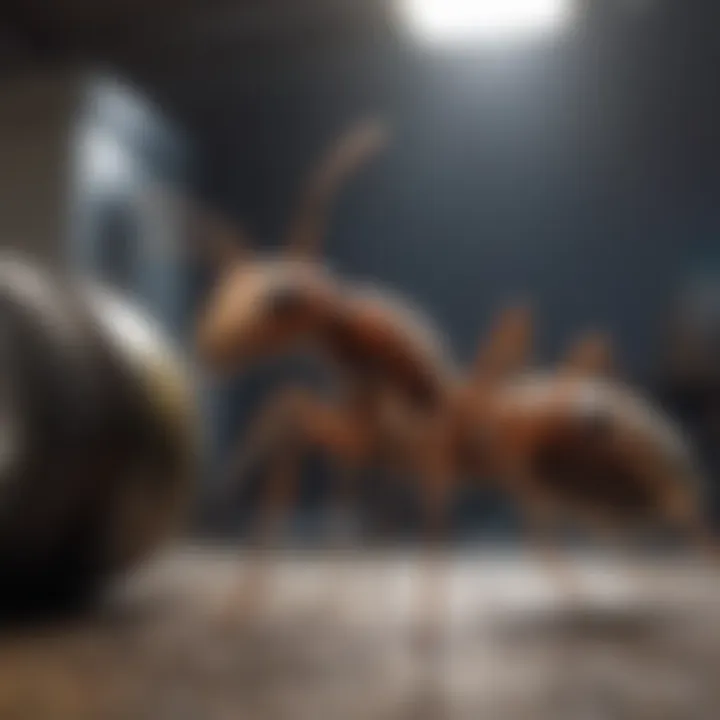 Safety precautions when using indoor ant control products