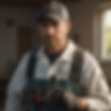 Pest control technician applying eco-friendly solutions