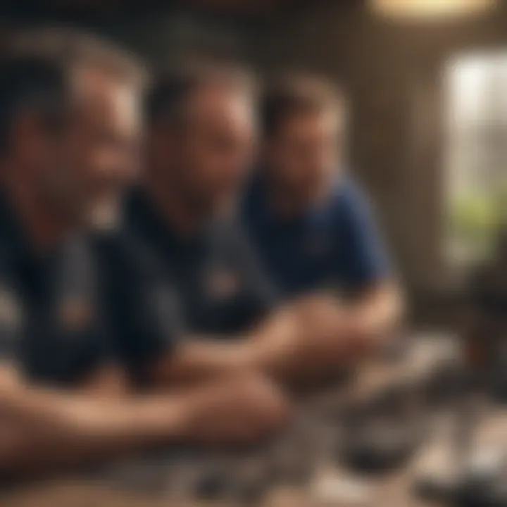 Illustration of Satisfied Customers Reviewing Spencer Pest Service