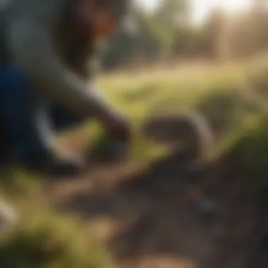 Setting up Vole Traps