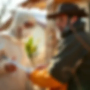 A pest control expert examining a property