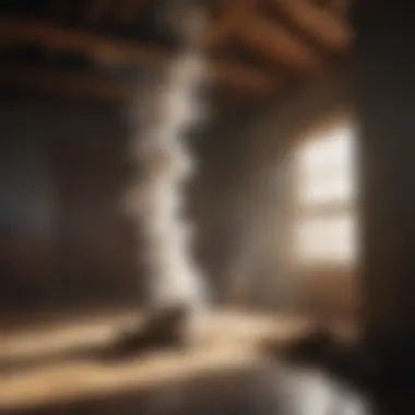 Introducing Smoke into Attic Illustration of smoke entering the attic space