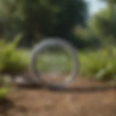 Snake detection powder in a garden