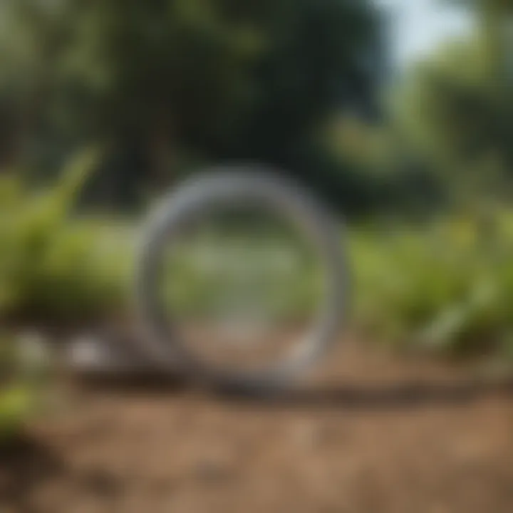 Snake detection powder in a garden