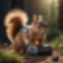 Innovative squirrel repeller emitting sonic waves