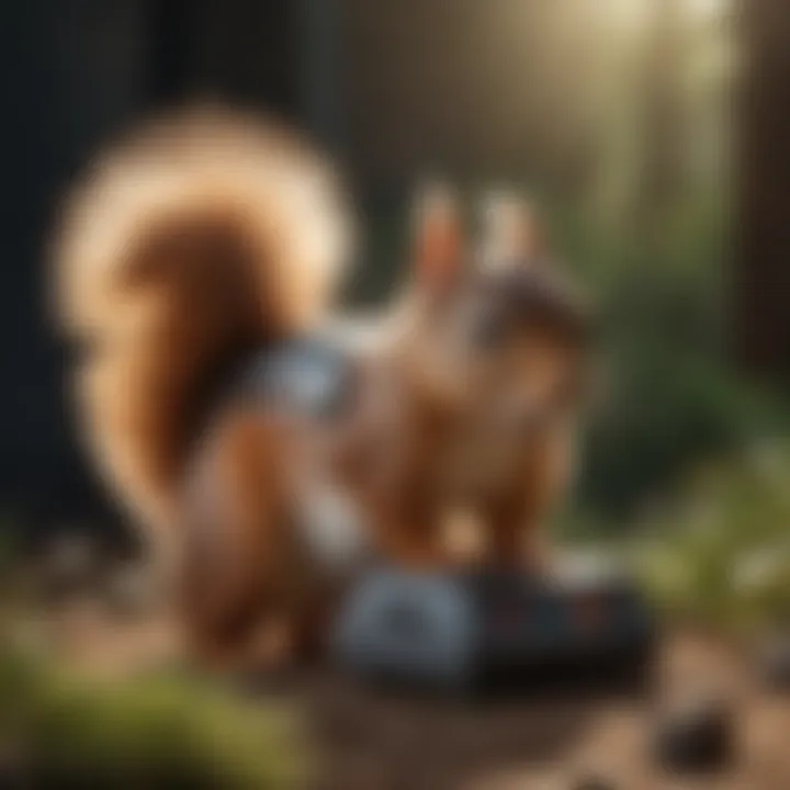 Innovative squirrel repeller emitting sonic waves