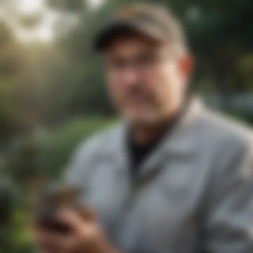 Illustration of a sophisticated pest control expert in Athens, GA