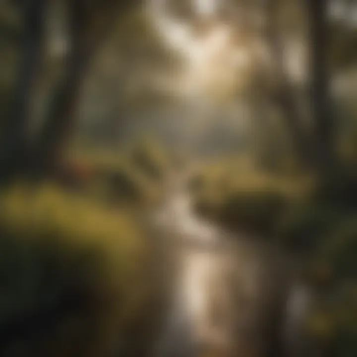 Diverse Ecosystems in Southern Wildlife A serene southern landscape showcasing diverse wildlife habitats