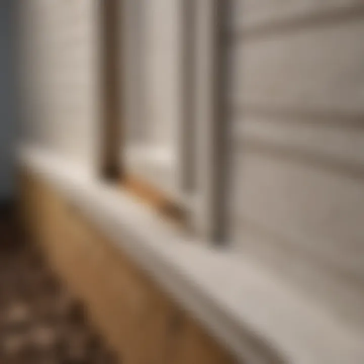 Homeowner inspecting termite damage