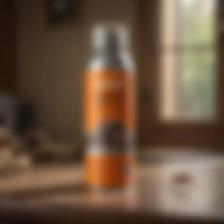 Safety precautions for using insect sprays in a home environment.