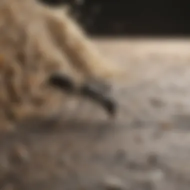 Strategic Application of Borax for Ant Elimination Sprinkling borax powder along carpenter ant trails