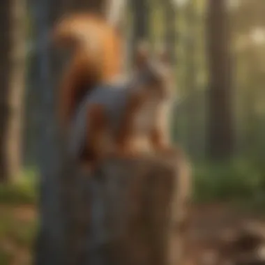 Understanding Squirrel Behavior Illustration of squirrel behavior patterns