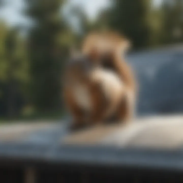 Squirrel-proof car cover with repellent spray