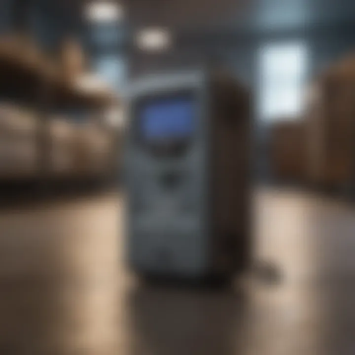 Electronic pest control device strategically placed in a commercial space