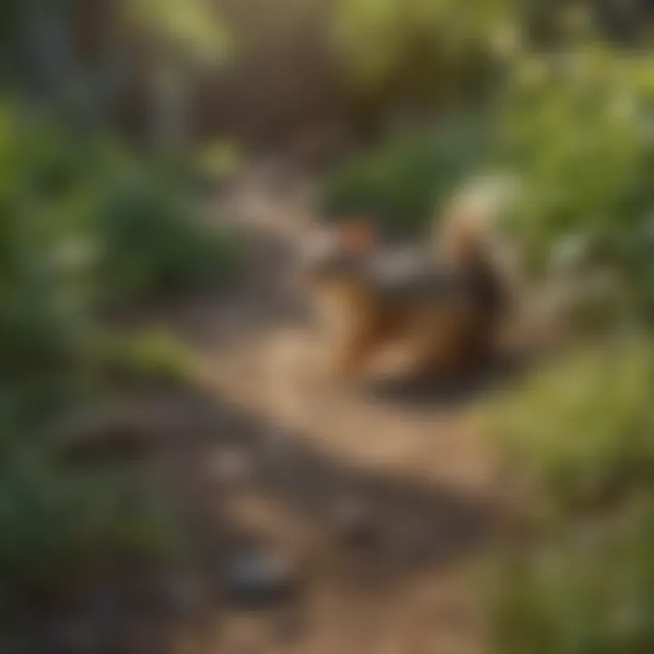 Post-Management Yard Serenity A serene yard environment post chipmunk management