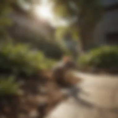 Landscaping techniques that minimize shelter for rodents