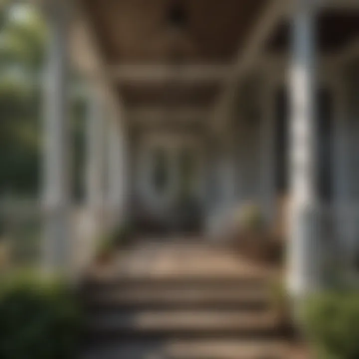 A well-maintained porch showcasing preventive measures