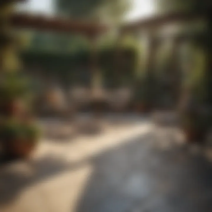 A tranquil patio scene demonstrating practical tips for wasp management