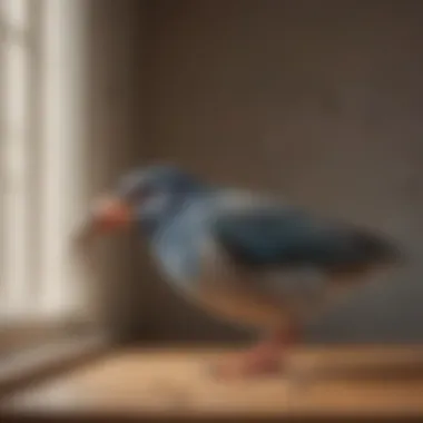 Humane Bird Removal Techniques Illustration of humane removal techniques for birds in a home environment