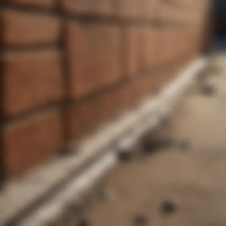 Sealing cracks and openings in home foundation
